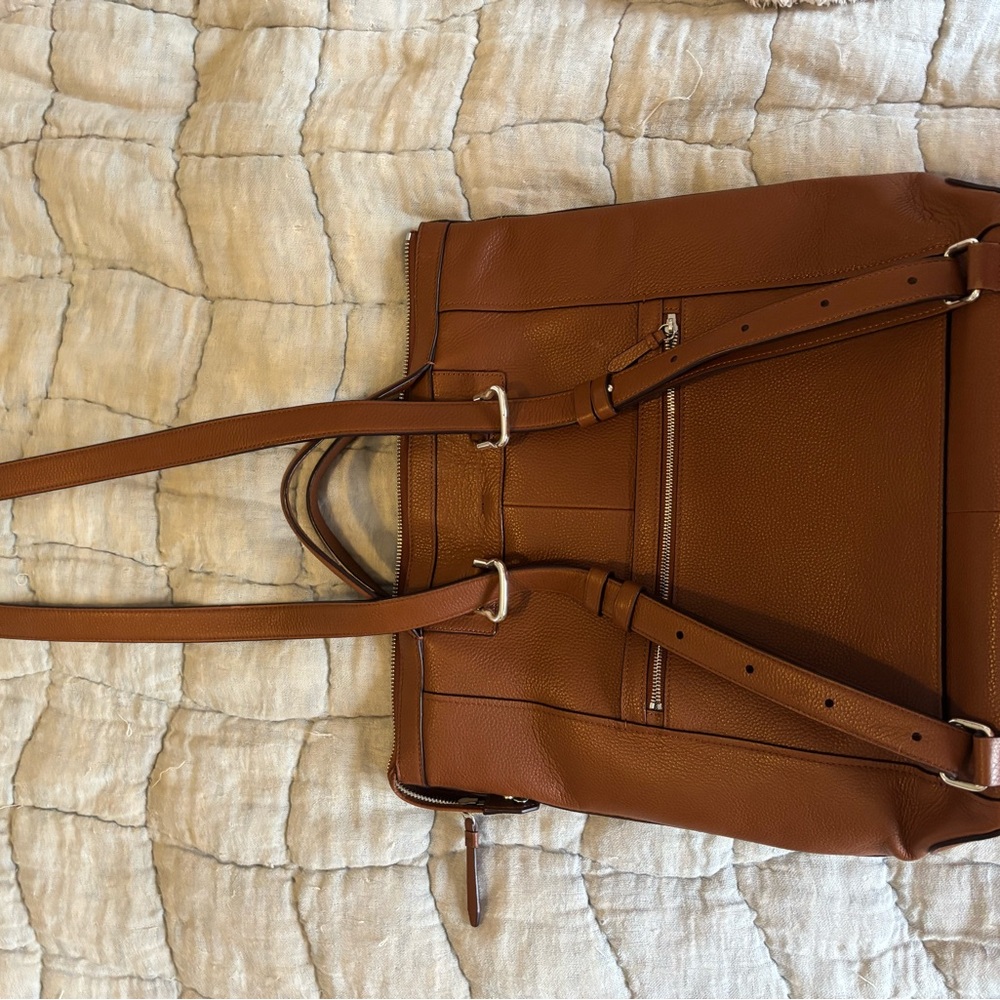 Cole Haan Tan Leather Women's Backpack - Picture 2 of 4